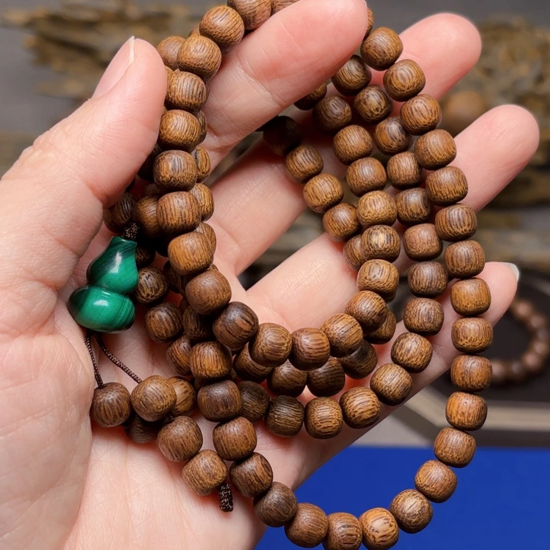 手串沉香越南芽庄黄油熟结料白棋楠0.7×0.8×108