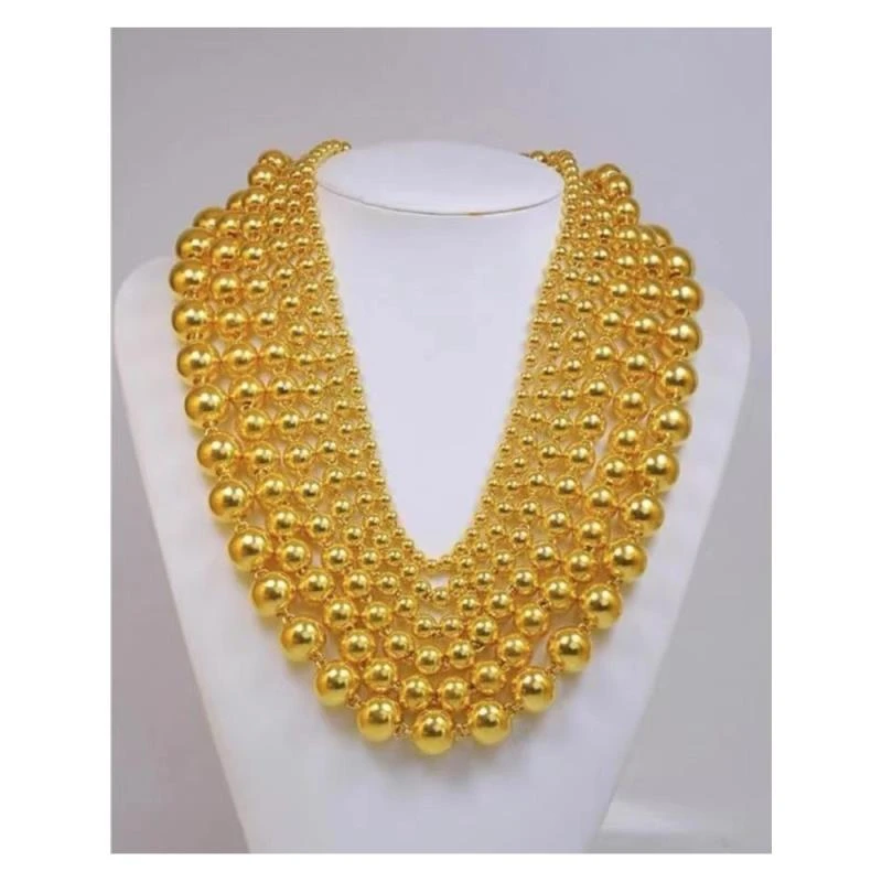 合金项链 金贵人项链 项链 高端 光珠项链（大小）