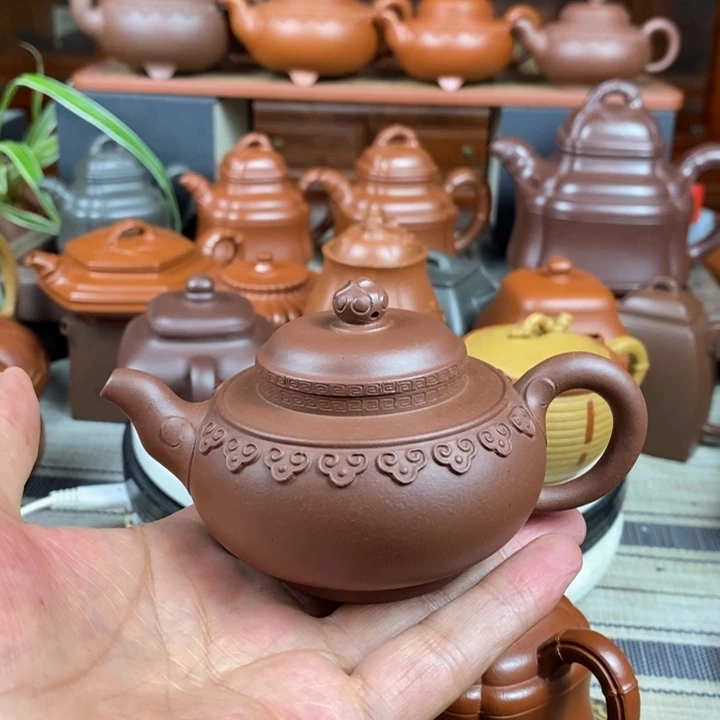 茶壶紫砂云肩如意150cc原矿老底曹青618特价
