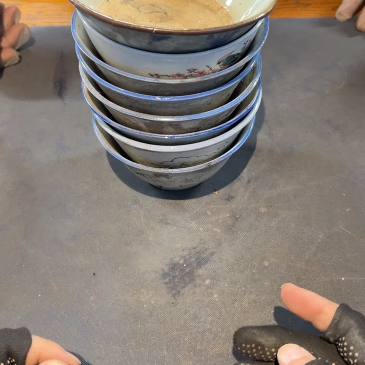 一***硬瓷片拾六家的瓷器瓷器