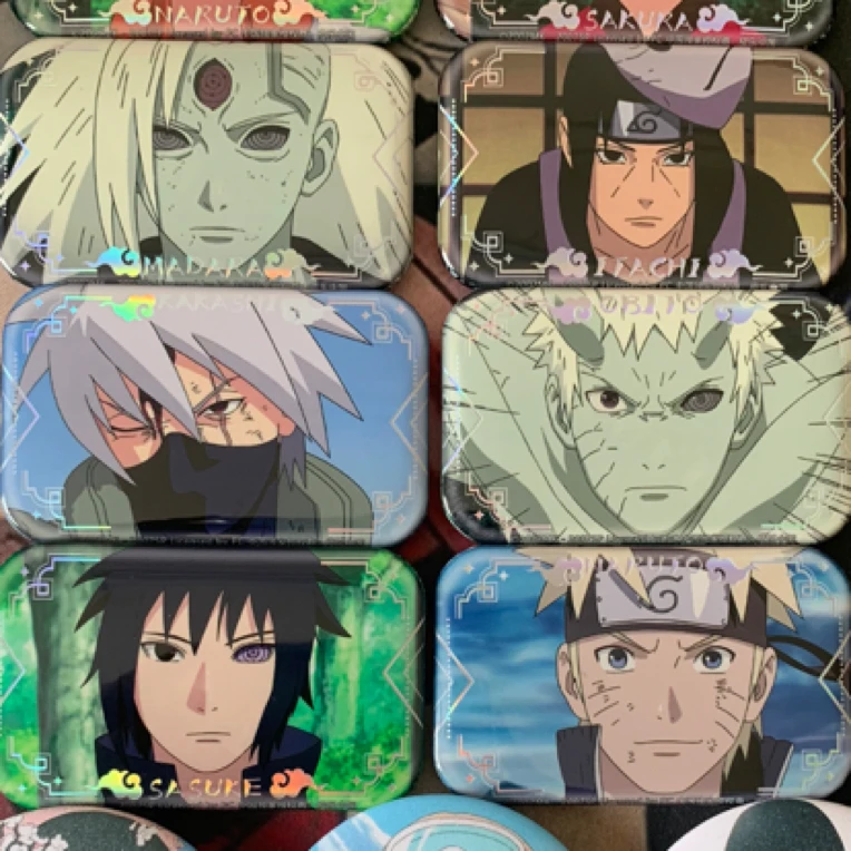 火影忍者二创绝美柄图特价好谷徽章吧唧日谷拆卡直播火影手游吃谷