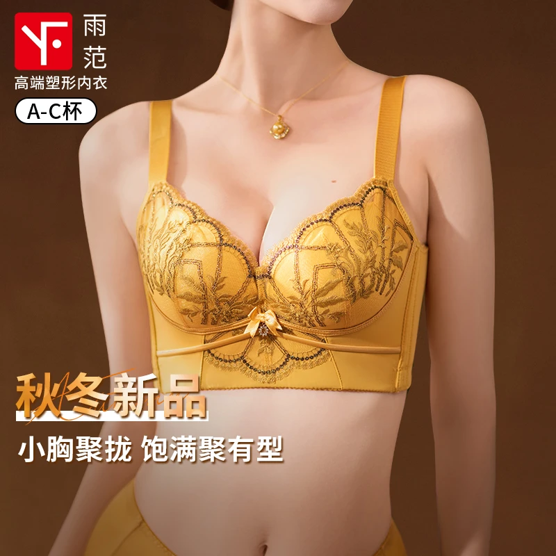 雨范【金孔雀】小胸聚拢文胸爆款内衣塑形收副乳防下垂新款胸罩
