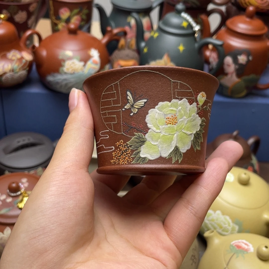 茶杯紫泥紫砂主人杯100cc