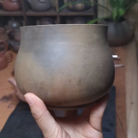 广西钦州坭兴陶茶壶花盘