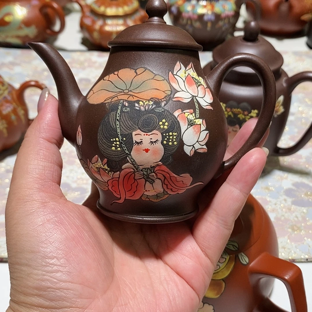 芳***草茶壶紫砂宜兴紫砂壶