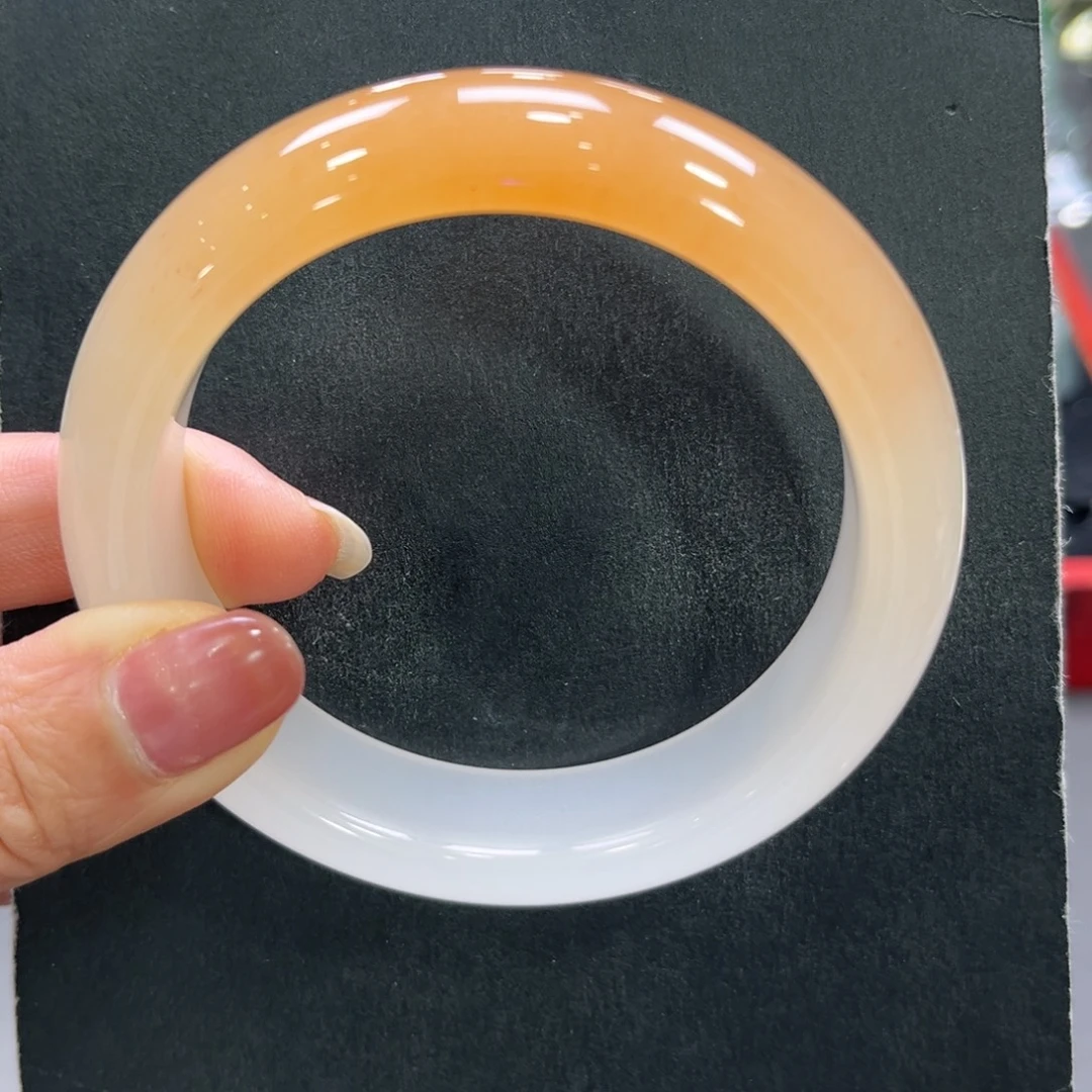 可***影未镶嵌手镯石英质玉（非洲翠）➕小玥58