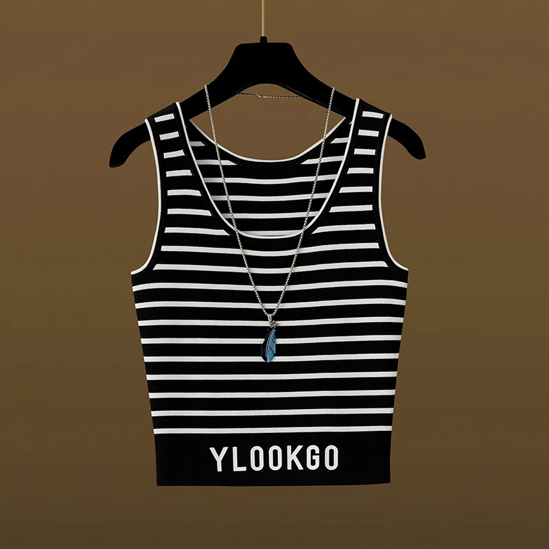 【YLOOKGO】针织吊带小香风背心女夏季冰丝2025独特漂亮减龄上衣