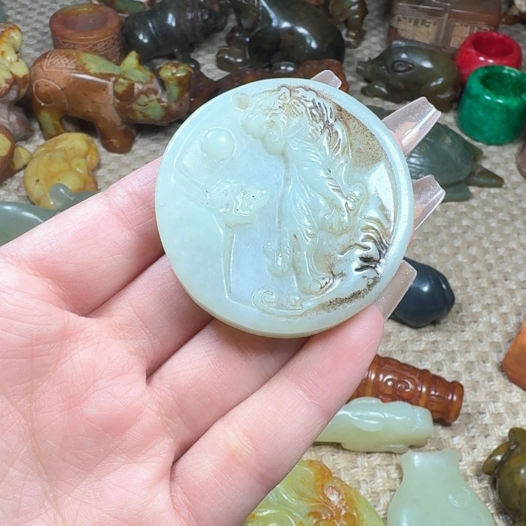 白玉菩提吊坠挂件