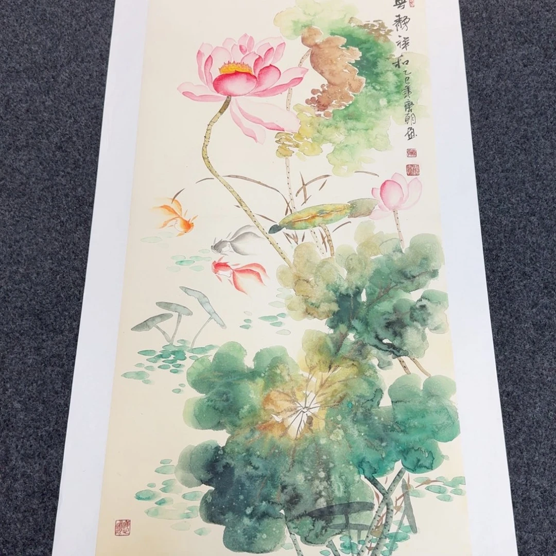 国画纯手绘山水花鸟纯手绘作品