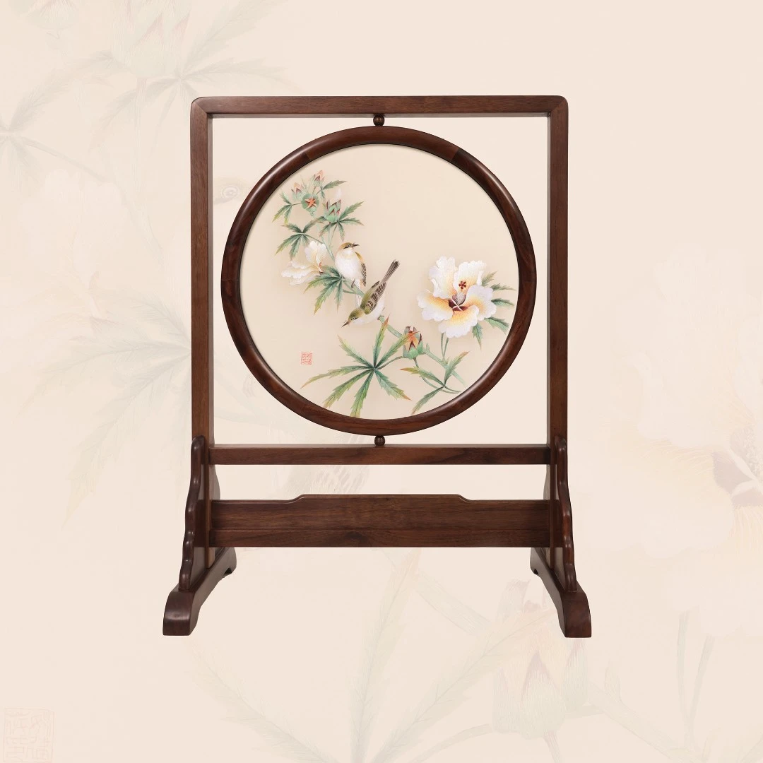 《金秋和鸣》双面绣摆台 手工苏绣 非遗传承 匠心工艺