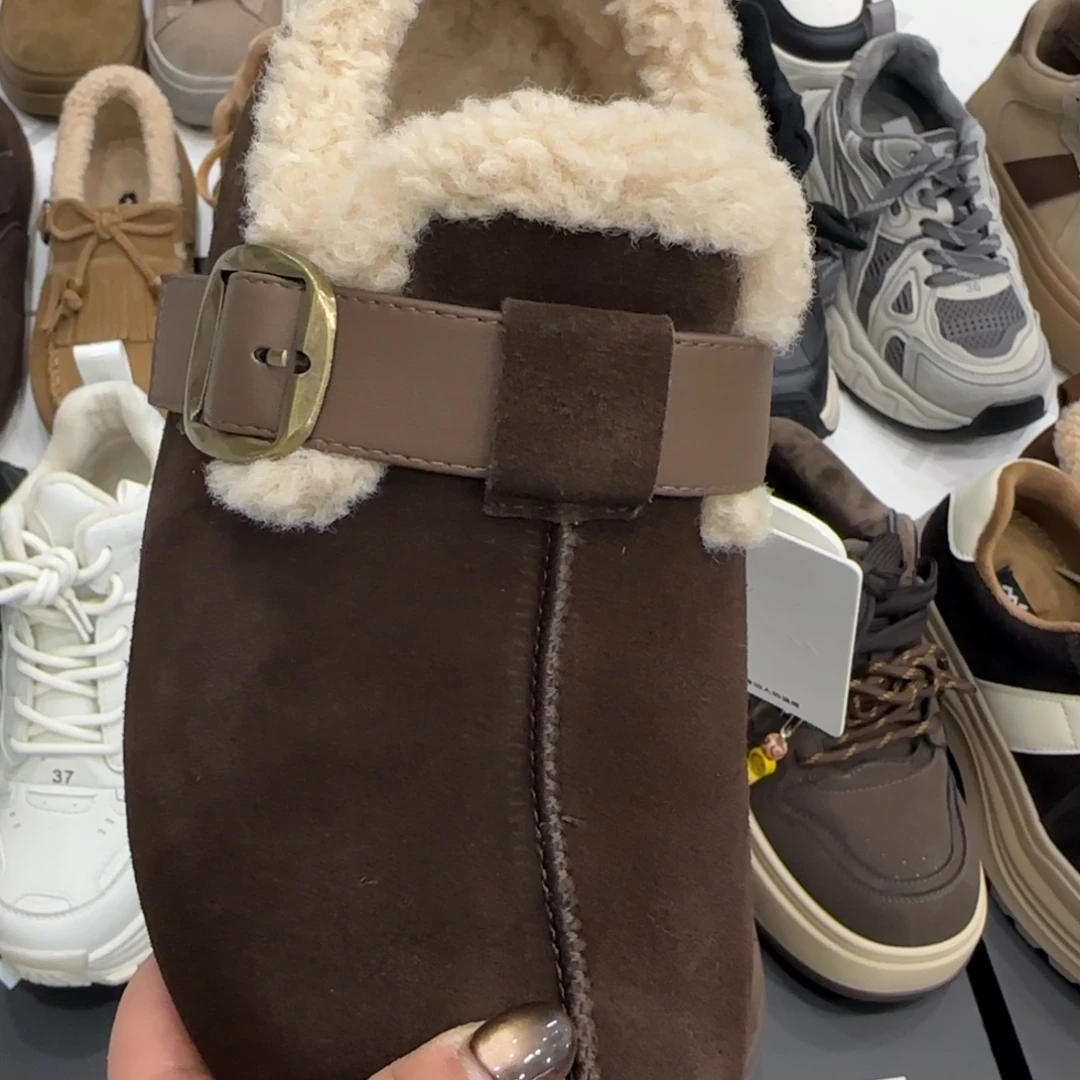 牛皮（革）玛莎玛索博肯鞋三六码咖色80-682