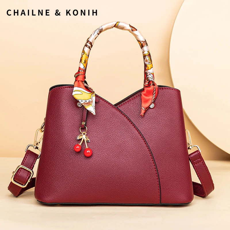 红色婚包妈妈2023新款大容量高级感手提斜挎包小众新娘结婚包包女