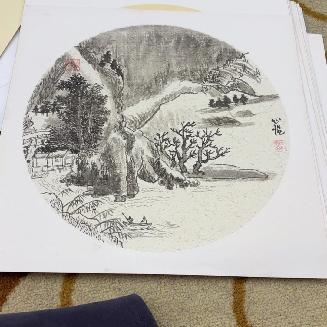 国画38-38卡纸作品艺