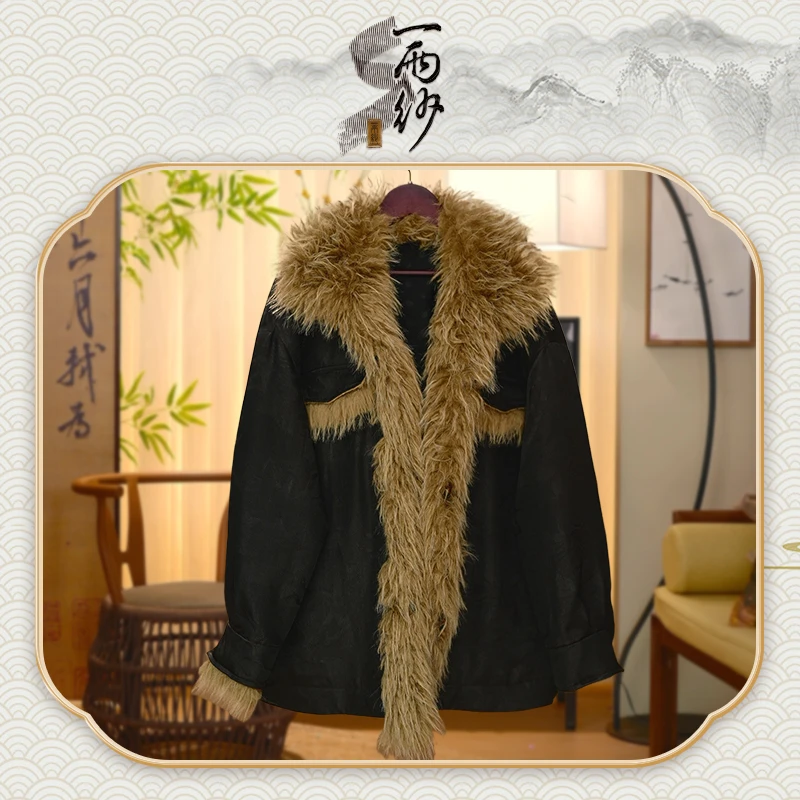 【凤宣城棉衣】239483桑蚕丝提花缎香云纱上衣棉外套新中式45