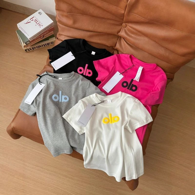 印花上衣T恤字母美式风新款发泡2025女短袖复古宽松oaI简约夏季