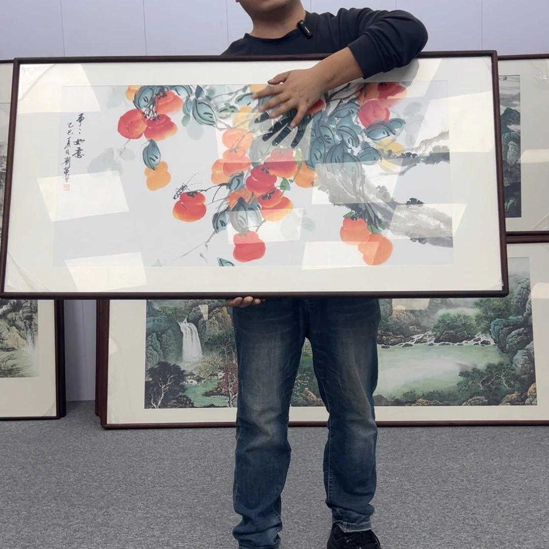 国画国画作品展览等120*60