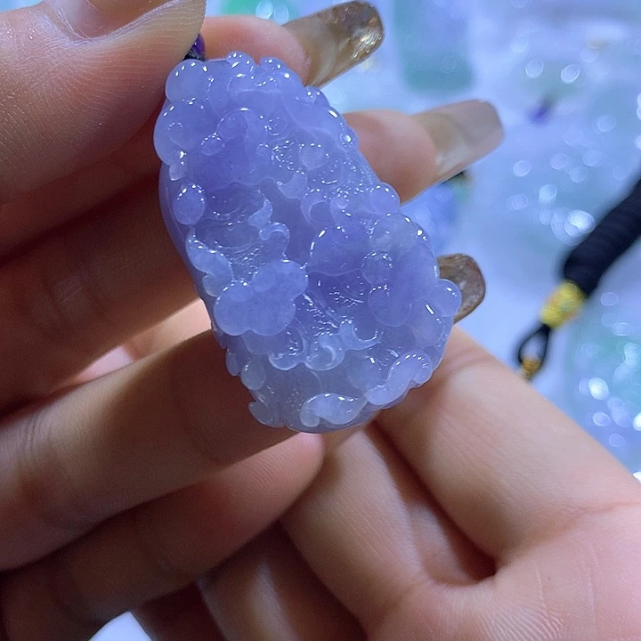 翡翠未镶嵌颈饰天然翡翠A货吊坠