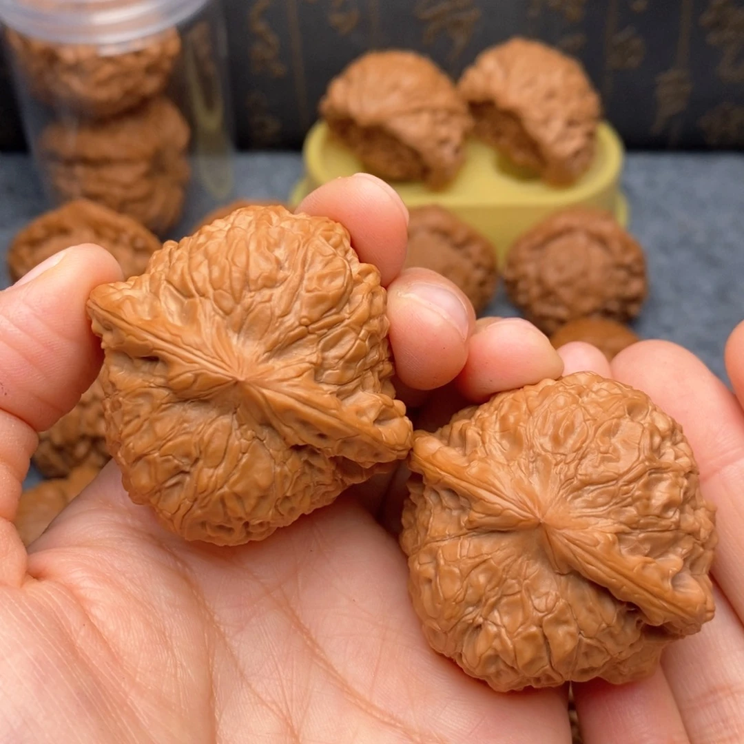 文玩核桃把件南瓜墩45尺精品