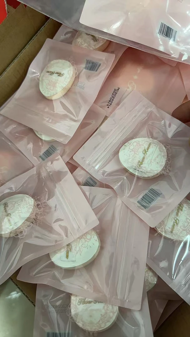 【花家】拇指小粉扑，植绒和气垫粉扑