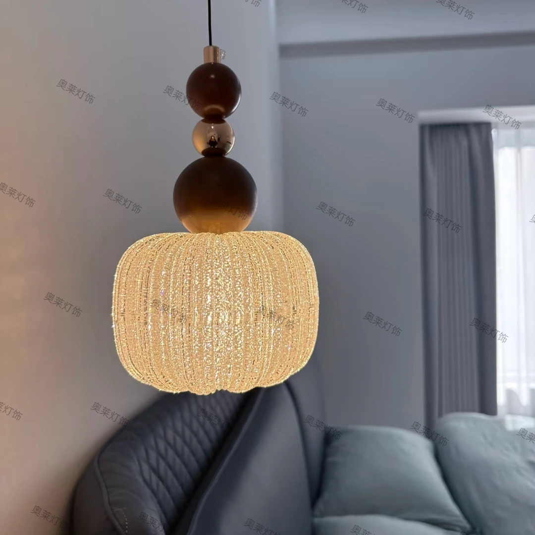 现代简约创意个性吊灯升降语音床头吊灯吧台玄关灯床头床头吊灯