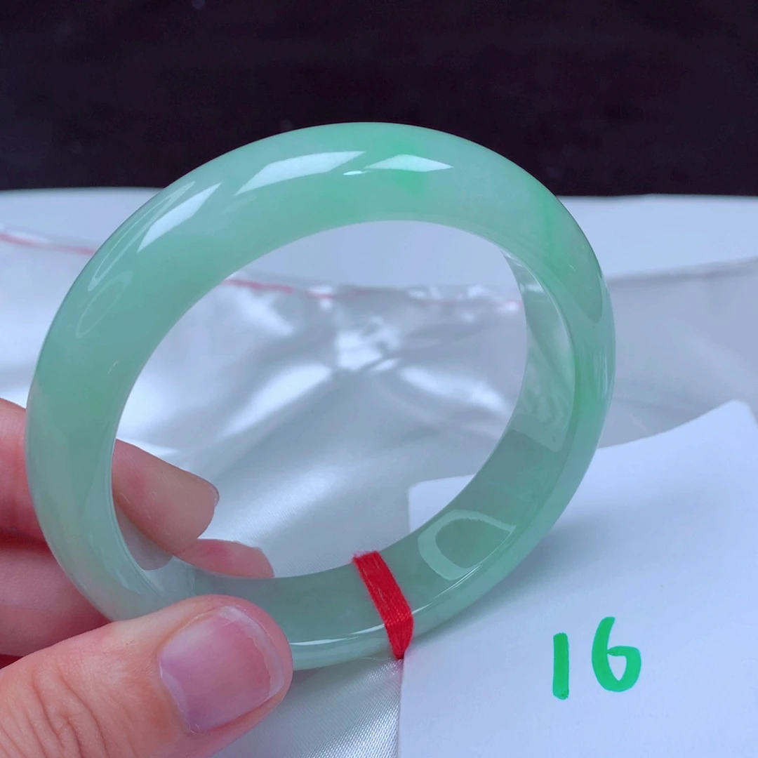 未镶嵌手镯翡翠缅甸天然A货翡翠手镯56.4