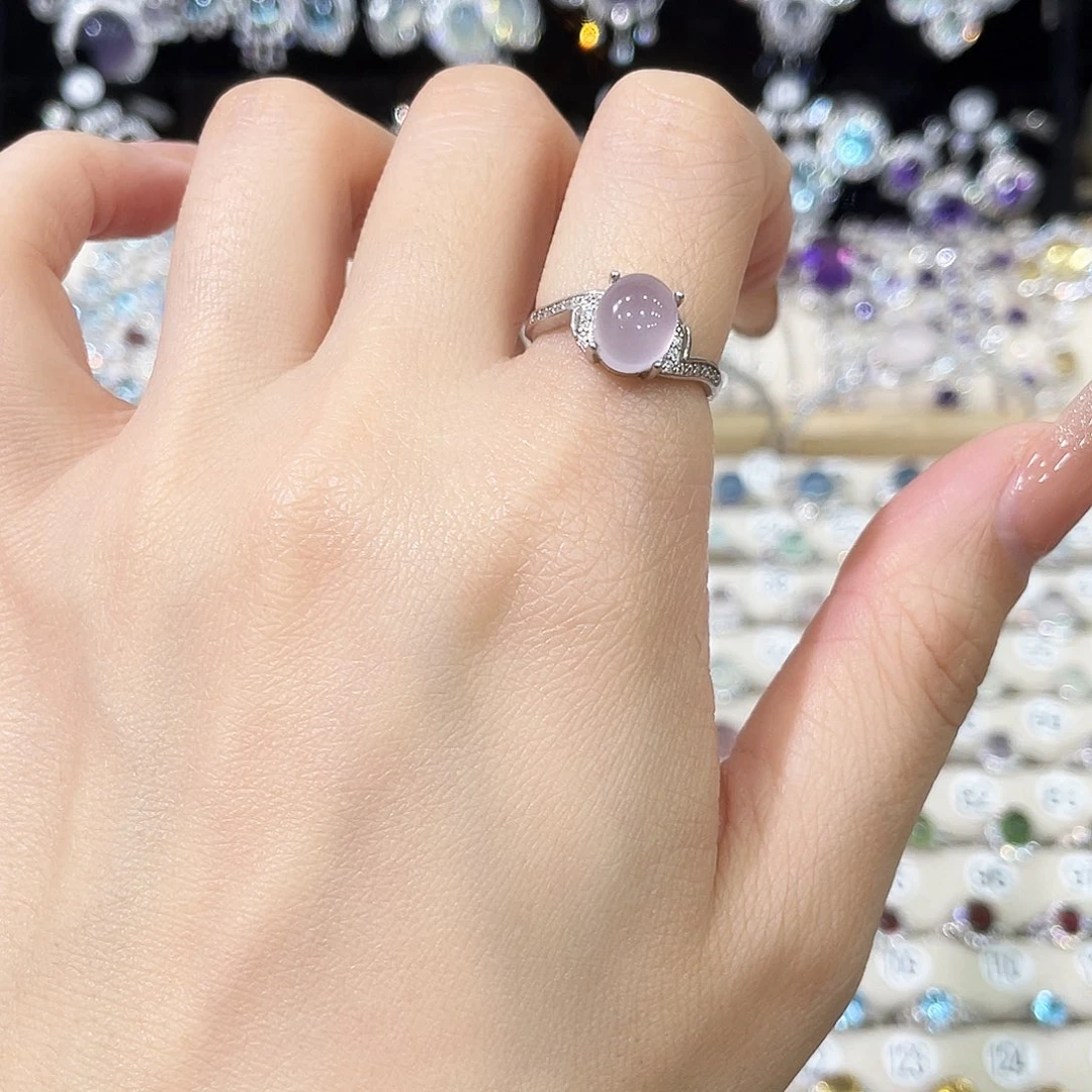 萤石银S925镶嵌戒指