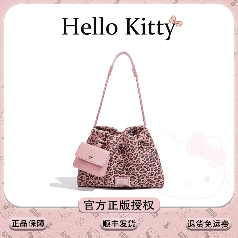 Mesuca/麦斯卡『豹纹』hellokitty韩式豹纹单肩包百搭托手提单肩