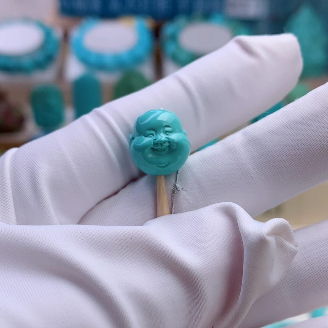 绿松石未镶嵌挂件