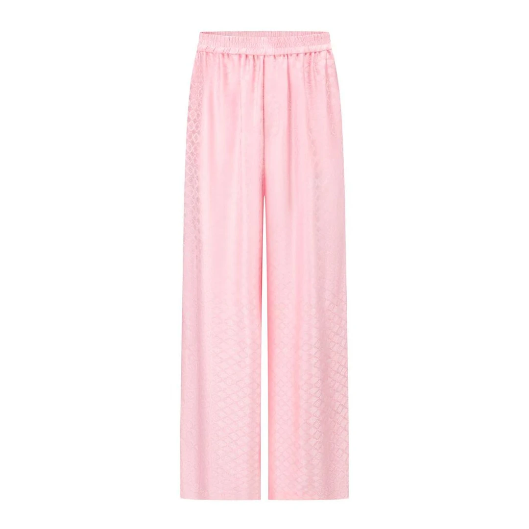 【张羽推荐】LA MAISON JADE玉琼 24中式重工提花直筒裤