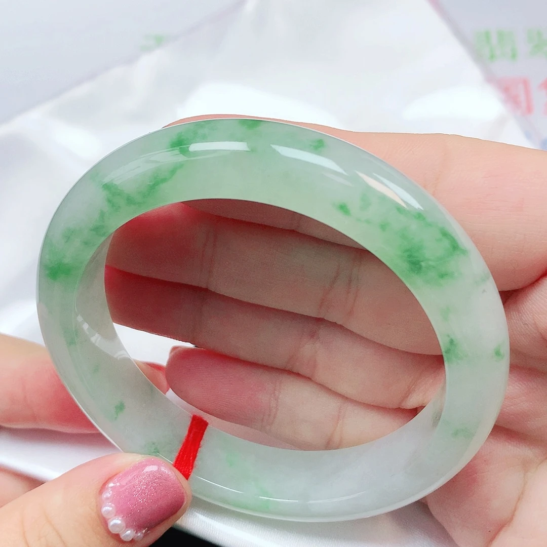 翡翠未镶嵌手镯天然缅甸翡翠A货731