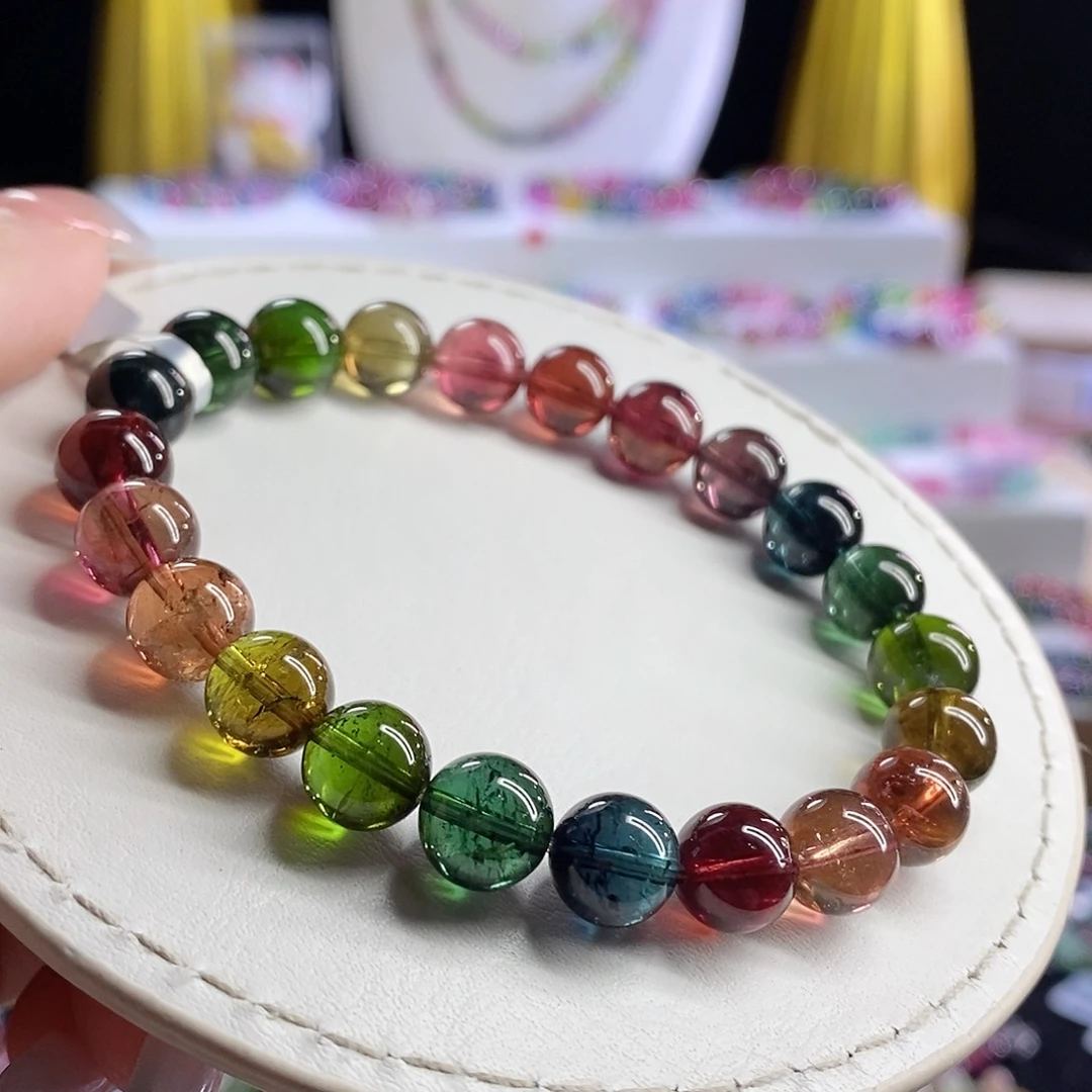 未镶嵌手链碧玺浓郁