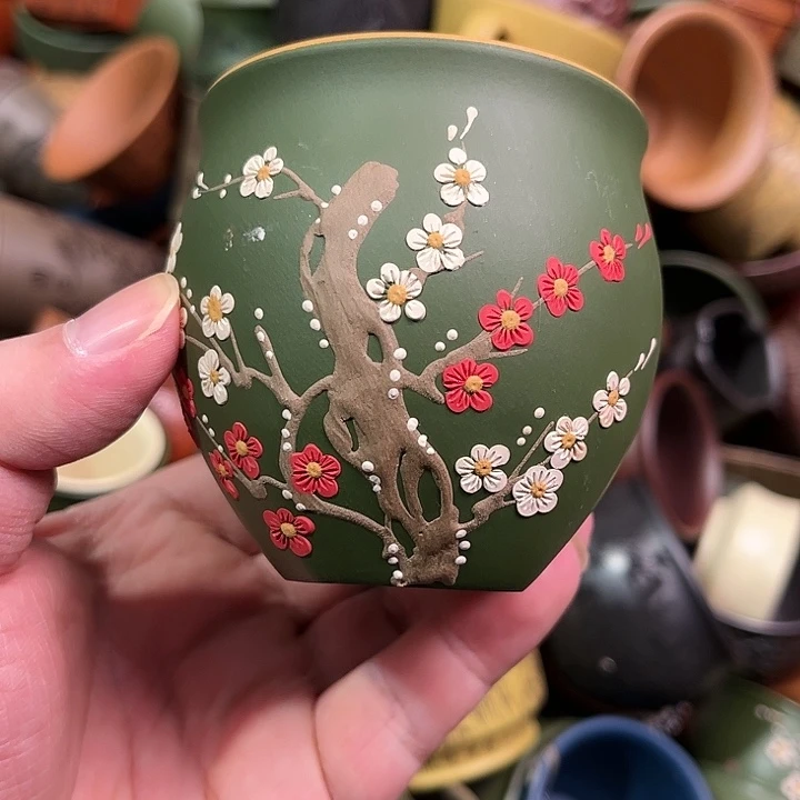 紫砂茶杯全手工紫砂主人杯