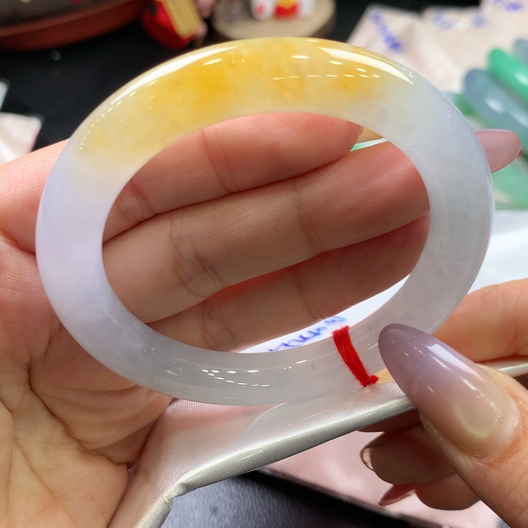 翡翠未镶嵌手镯55.4圆