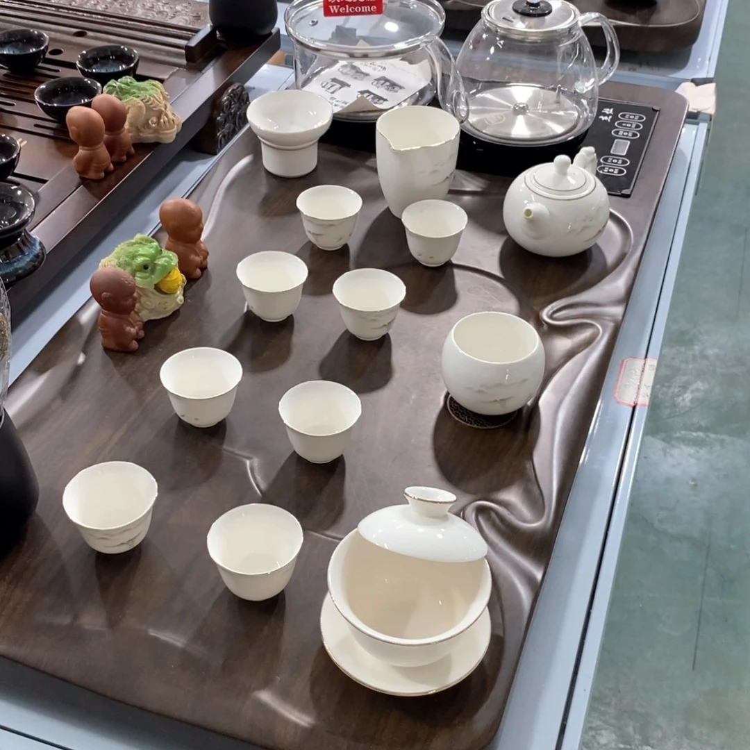 实木茶盘茶具套装家用