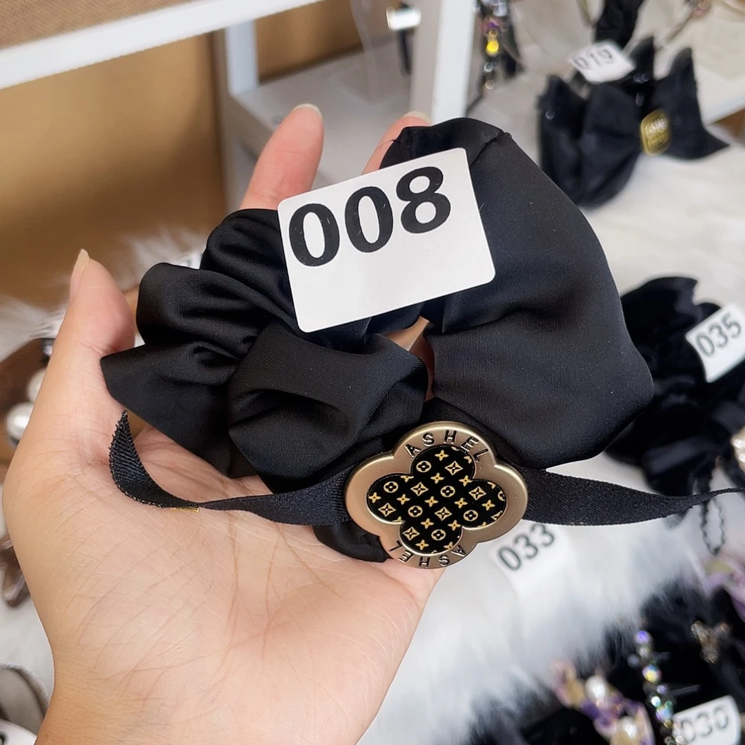 皮质铁合金008缎面发圈