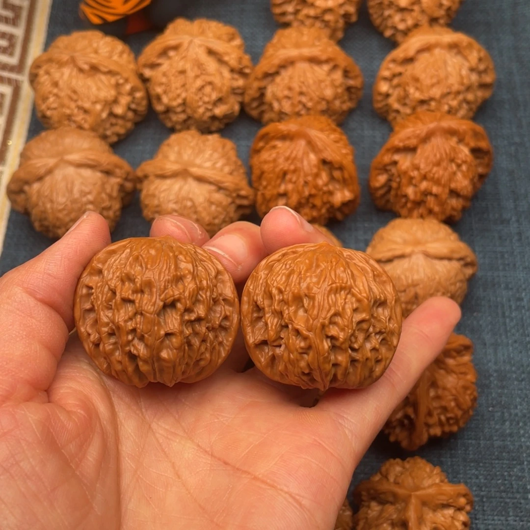 文玩核桃把件37石子正磨