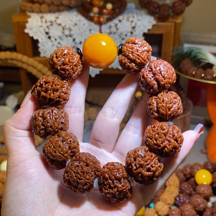 手串金刚菩提245玉华出筋爆肉一物