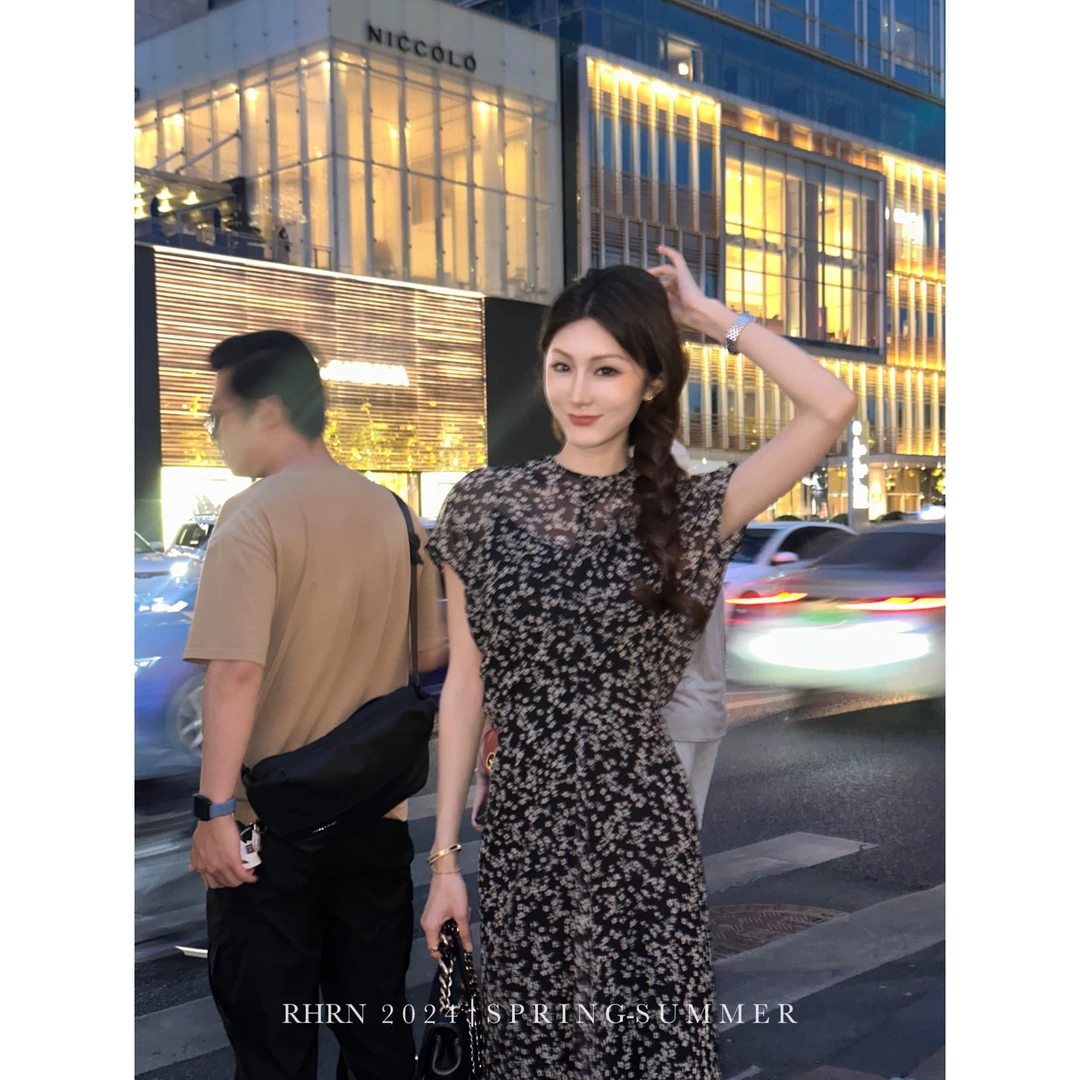 RHRN自制经典法式烂漫碎花套装