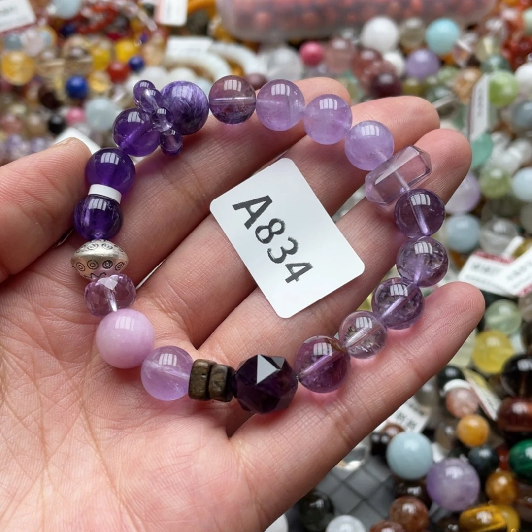 未镶嵌手链水晶吃****?手串