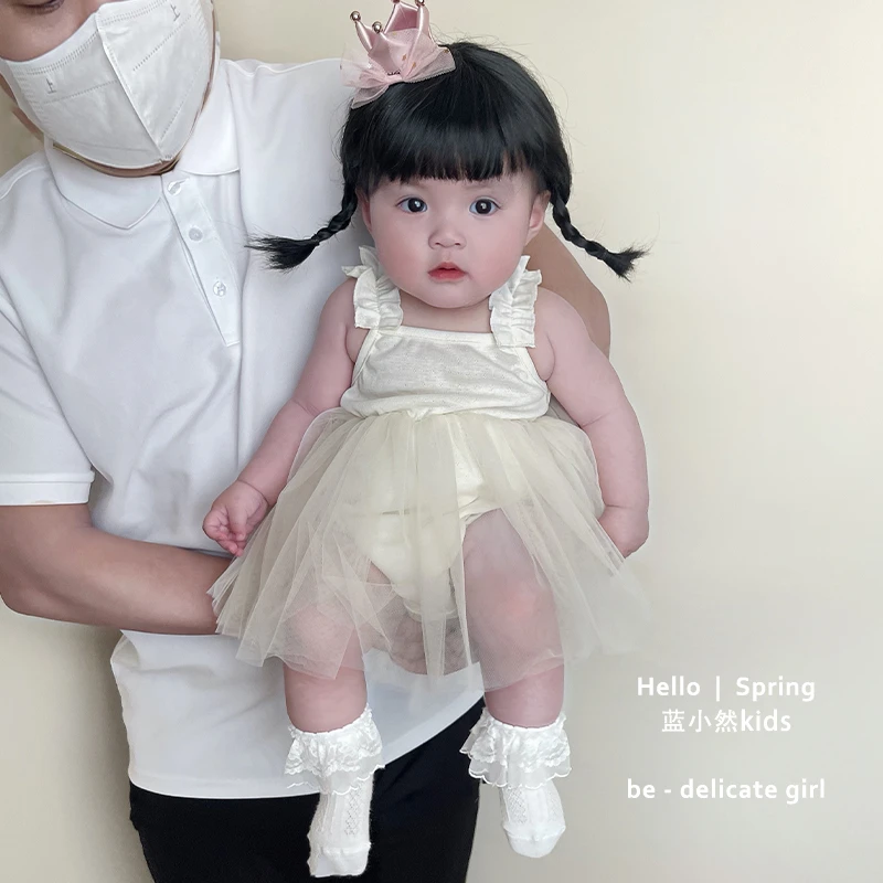 K25X20宝宝周岁礼服夏天薄款吊带包屁裙婴幼儿衣服洋气公主裙