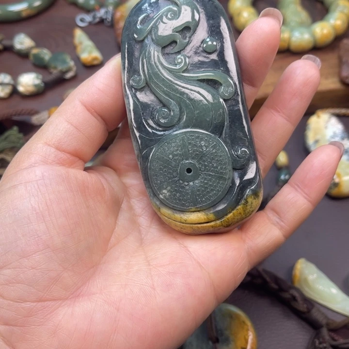 岫岩河磨玉（透闪石质玉）未镶嵌珠宝半成品