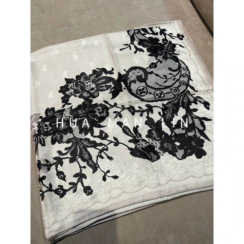 【花滿林】重磅西丽纱丝巾341 105cm*105cm