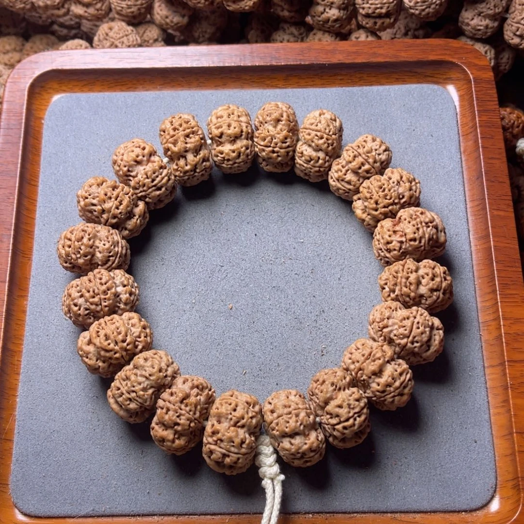 菩提籽类22号金刚菩提梅花夹板手持25