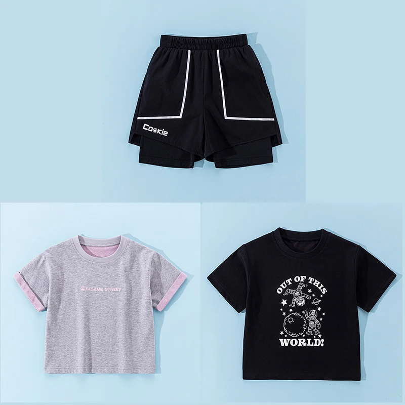 【三件装】芝麻街夏季儿童三件装012
