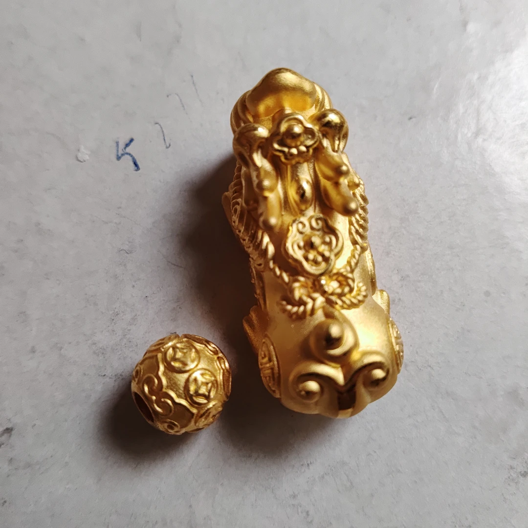 金元宝足金999貔貅珠子首饰