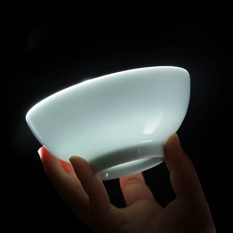 【秋画福利】景德镇4.8英寸饭碗家用陶瓷米饭碗高白瓷极简中式餐具