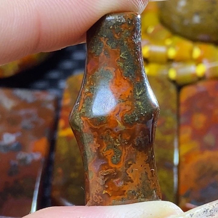 玛瑙/玉髓颈饰足银镀金镶嵌