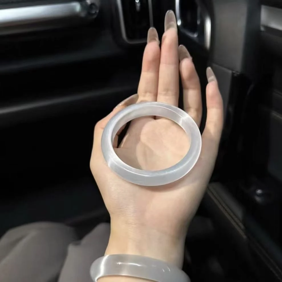 非金属玻璃手镯 白月光手镯香槟金冰冰蓝紫高冰猫眼多样性发一