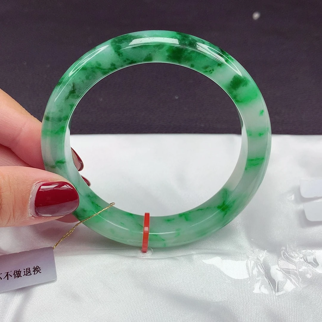 翡翠未镶嵌手镯57圈978