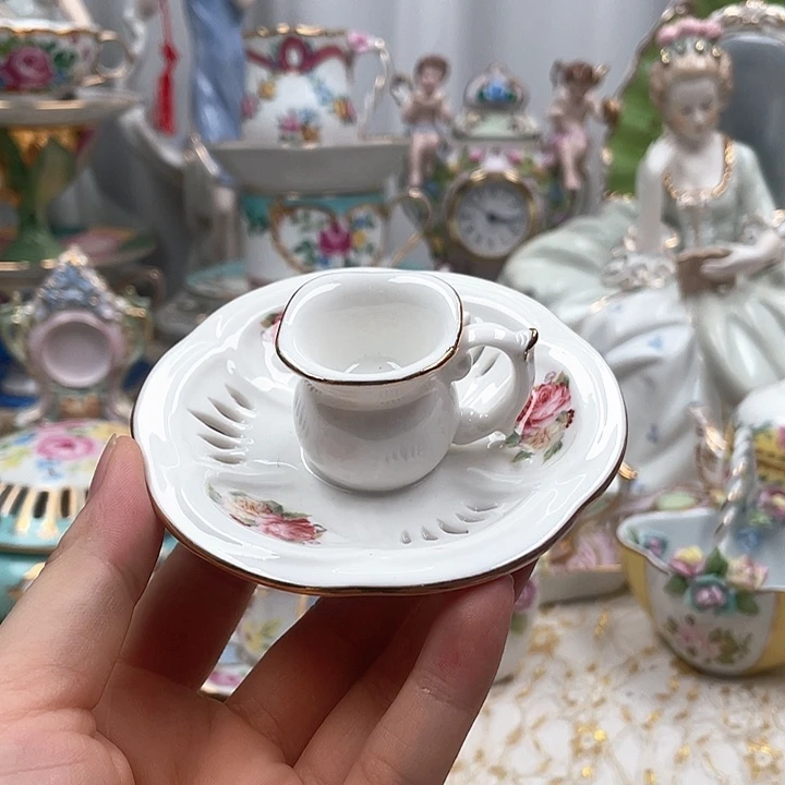 杯碟陶瓷摆件陶瓷微瑕